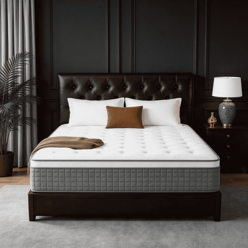 Dealnight 12 inch Queen Size Mattress in a Box, Firm Hybrid Cooling Gel Memory Foam with Individually Pocket Coils, Back Pain Relief and Pressure Relief