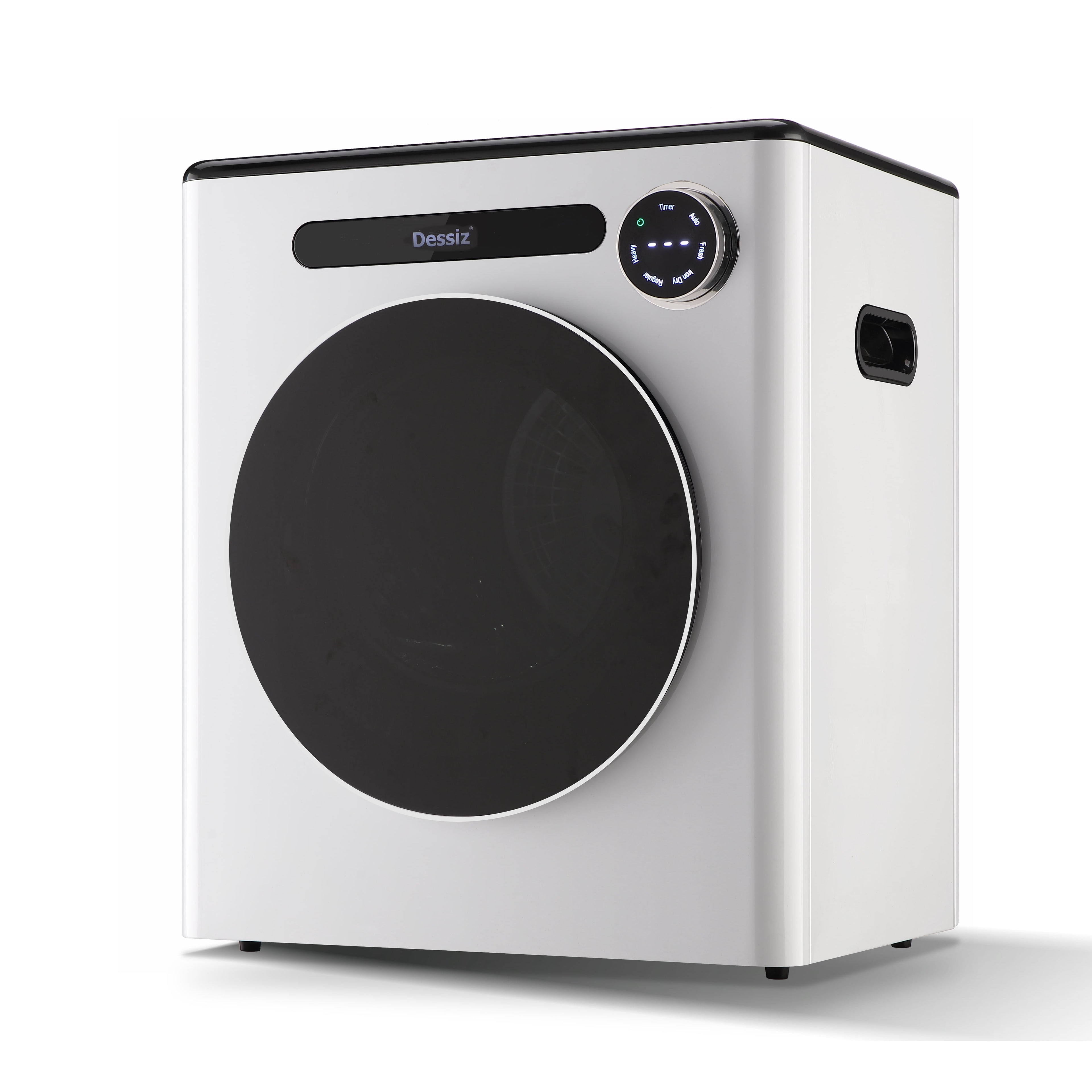 Dessiz 1.6 Cu.Ft.,11LBS Dryer 950W portable Clothes Dryer Machine with Stainless Steel Drum and Exhaust Hose,Compact Dryer for RVs, Apartments,Dorm Rooms- Quiet, Sturdy,Easy to Use and LED Display