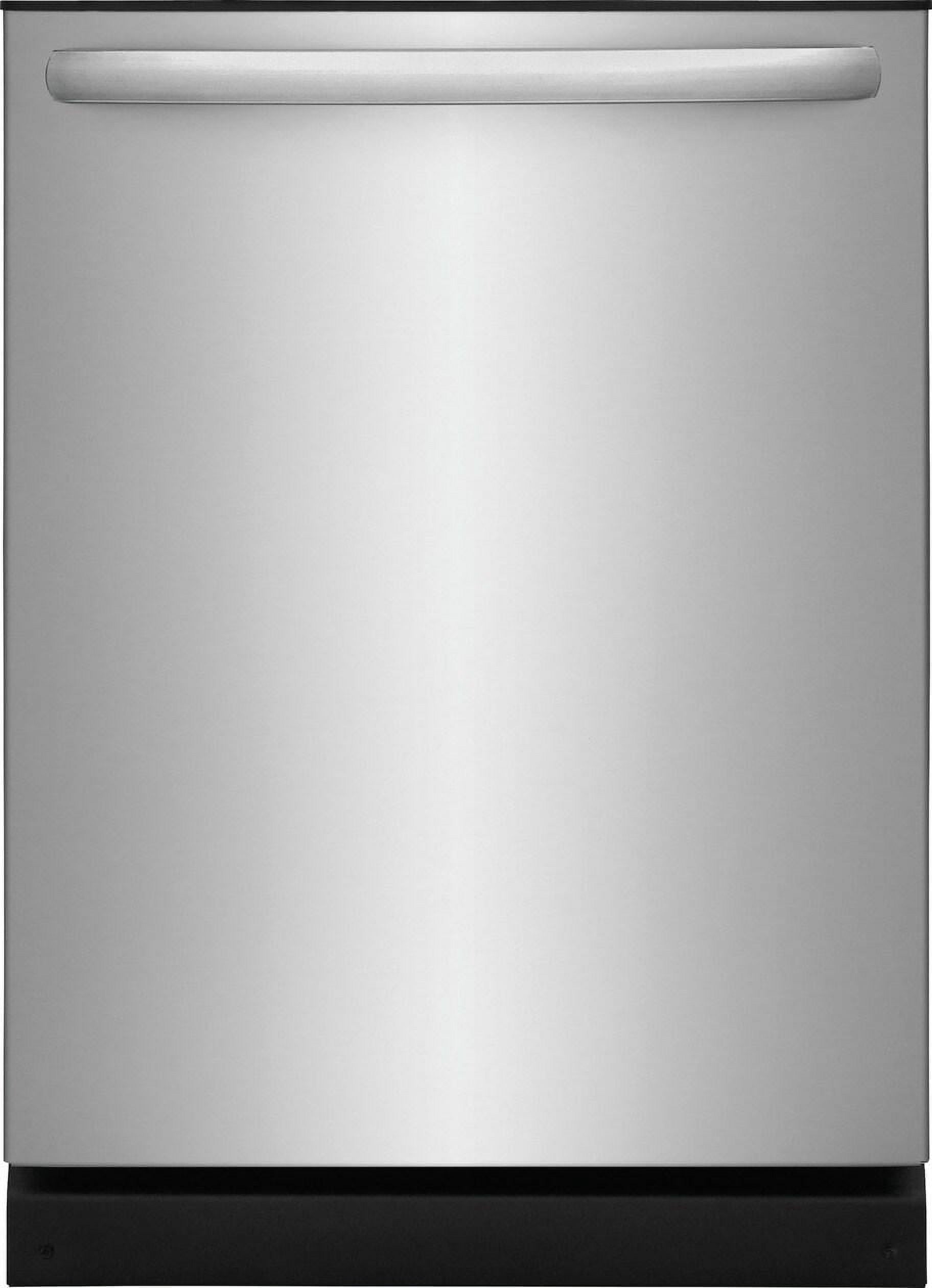 Frigidaire FDPH4316AD 24 Built-In Top Control Dishwasher, Top Control, Black Stainless Steel