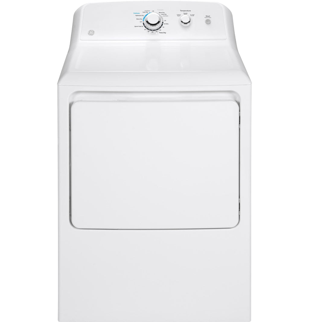 GE GTX33GASKWW 6.2 Cu. Ft. White Gas Dryer
