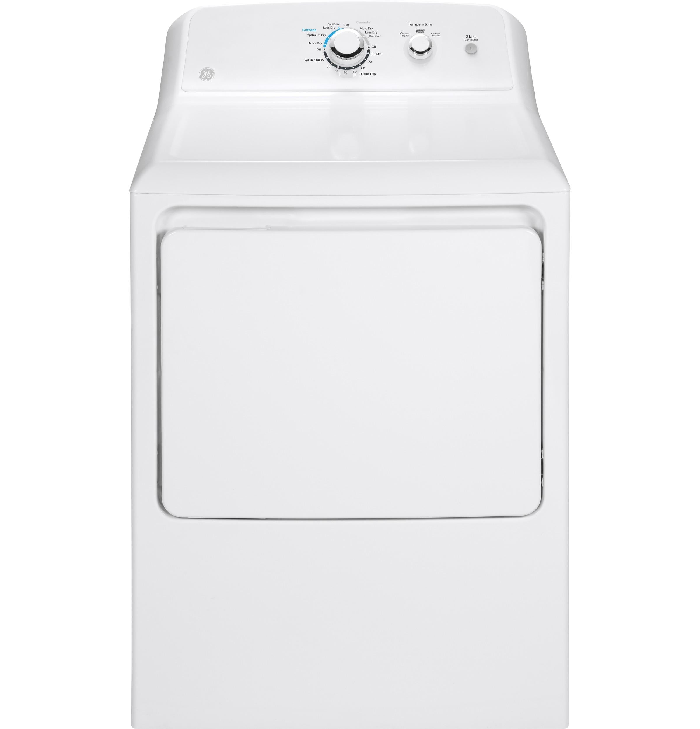 GE GTX33GASKWW 6.2 Cu. Ft. White Gas Dryer