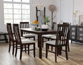 Home Design Jesse Rectangular Dining Table, Dark Brown Finish, Stylish Modern Design, Durable Construction, Easy Assembly, Perfect for Dining Rooms