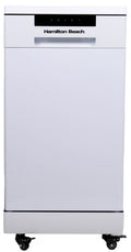 Hamilton Beach 18-Inch Portable Dishwasher with 8 Place Settings and 6 Wash Cycles, Stainless Steel Interior