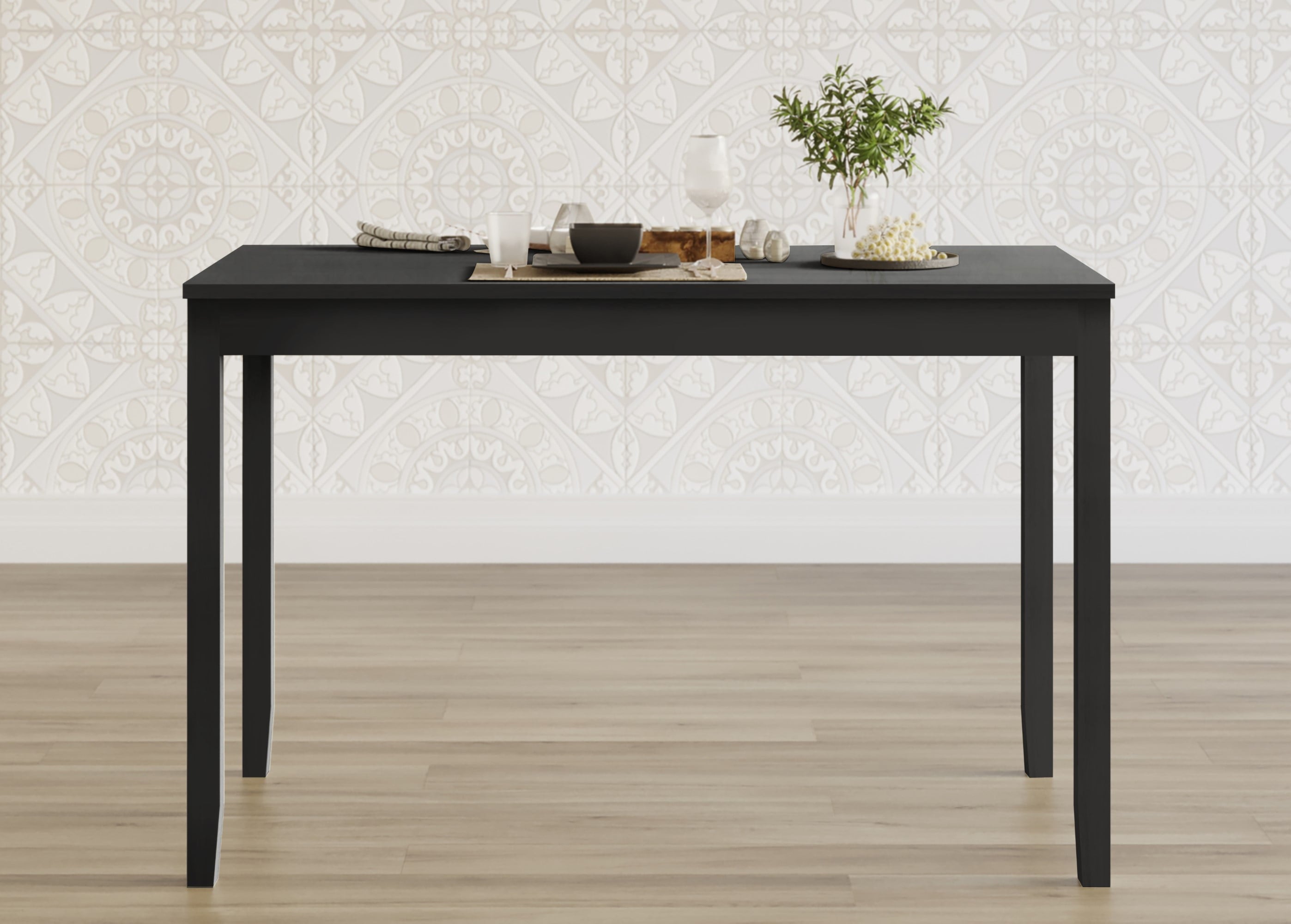 Home Design Greenville Dining Table, Rectangular top, Modern design, Compact for small spaces, Durable construction, Easy to clean, Antique Gray