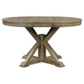 JAMPOOCA Retro Style MDF Extendable 5 Pieces Dining Table Set, Natural Wood