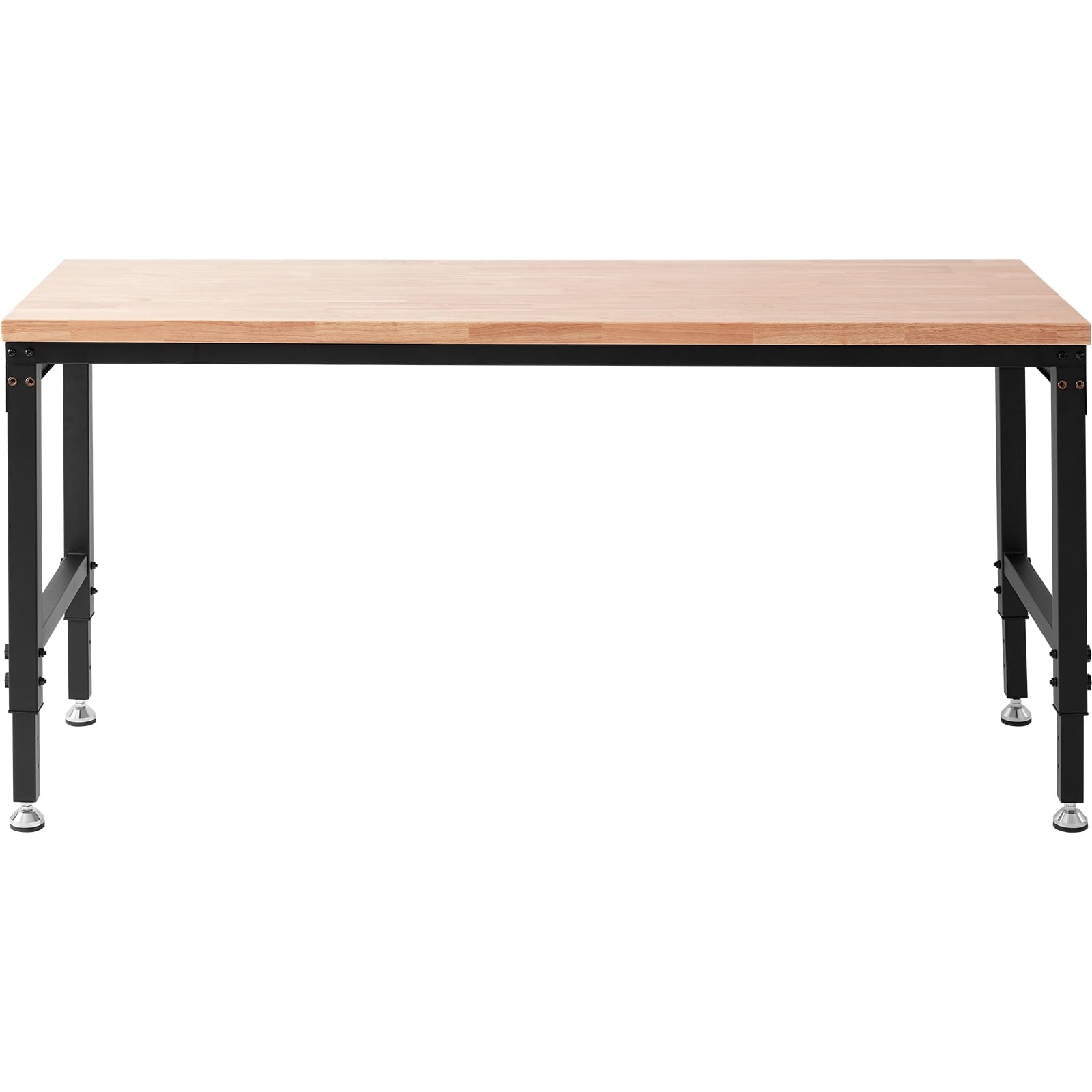 KFFKFF Movable Workstation, 72 L X 25 W, Equipped with Universal Casters, Adjustable Heights from 28-39.5, Can Bear Up to 3000 LBS, Comes with Power Sockets