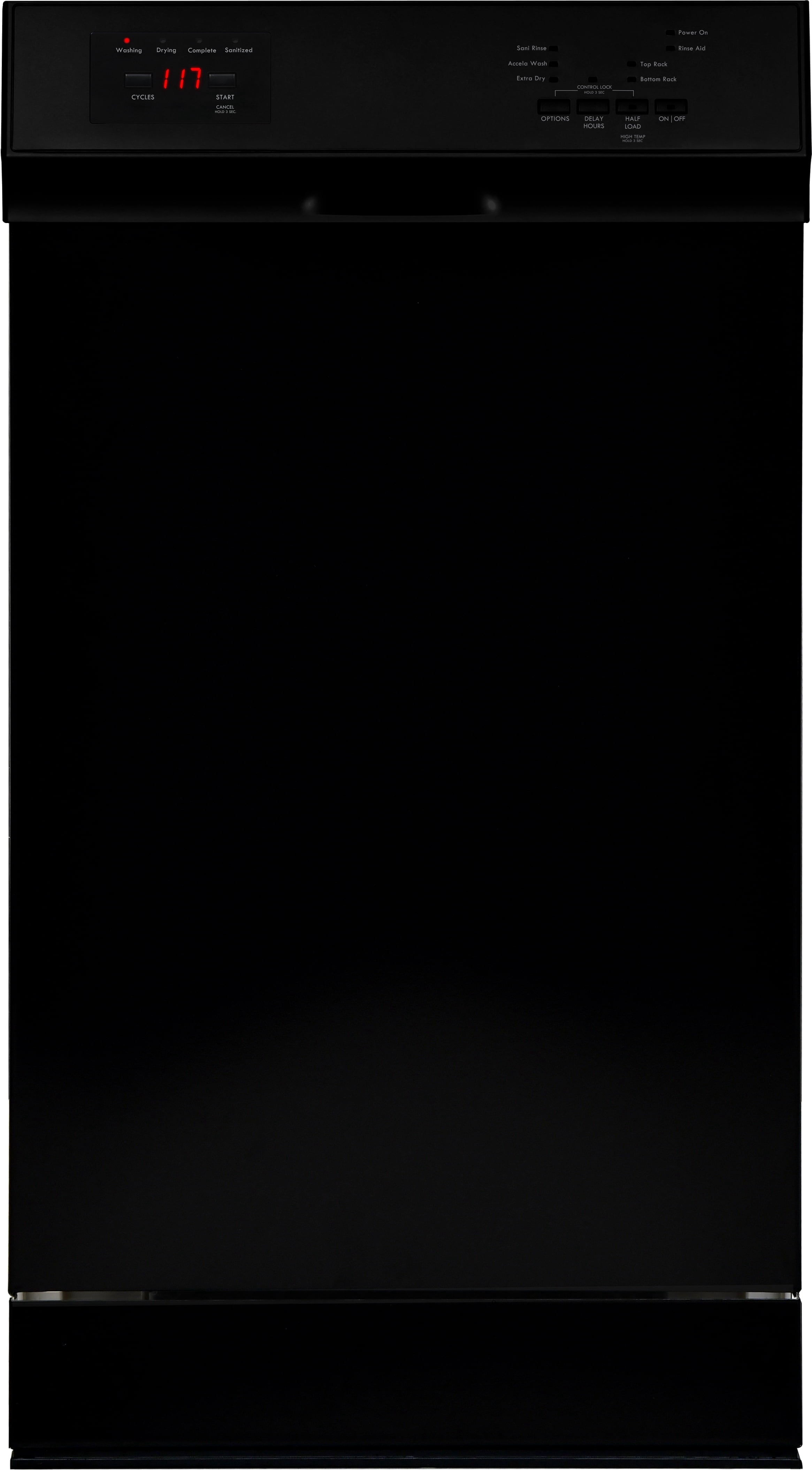 Kenmore 18 Built-in Stainless Steel Tub Dishwasher, SmartWash, 45 dBA Energy Star Certified, Black