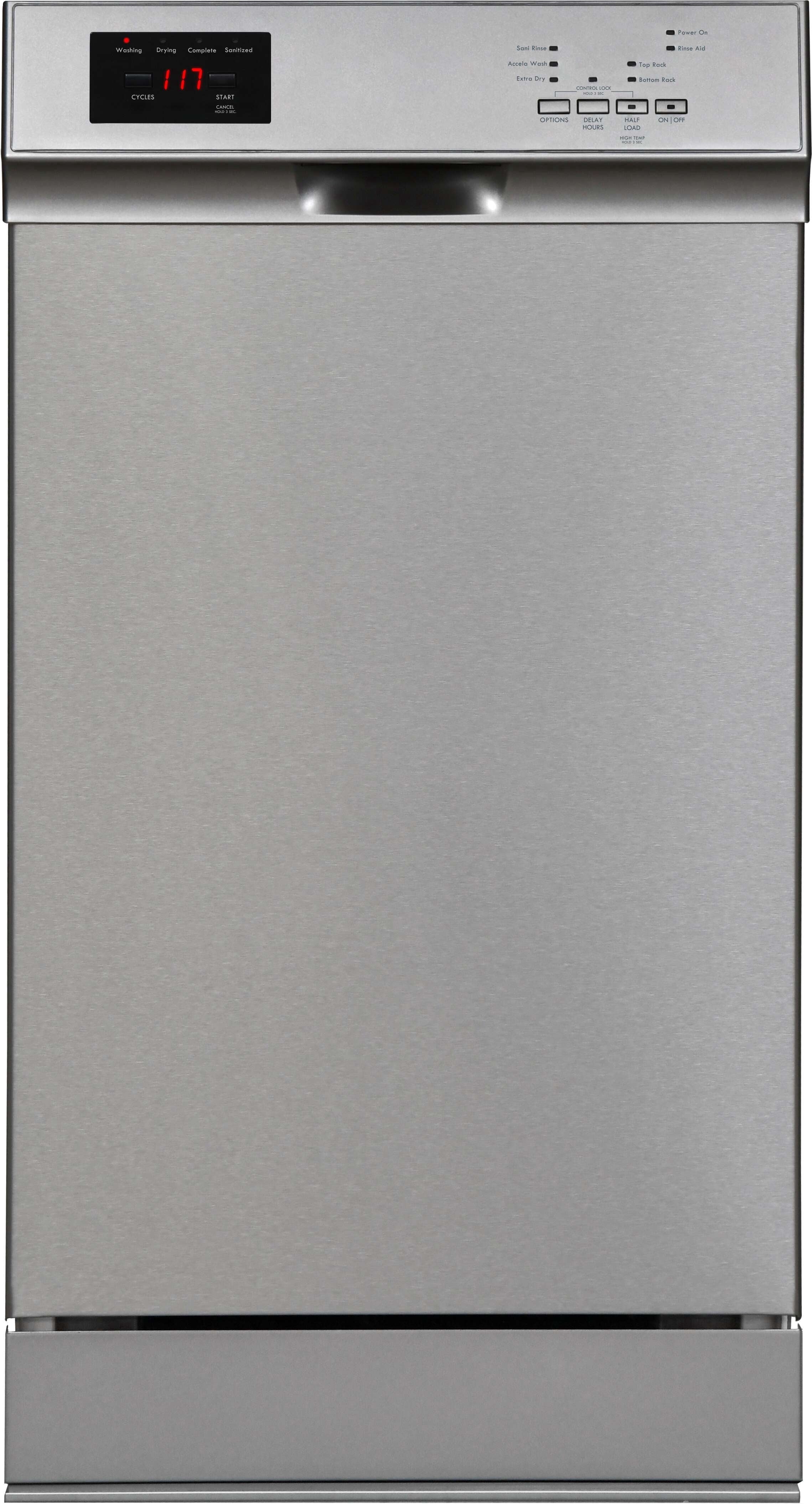 Kenmore 18 Built-in Stainless Steel Tub Dishwasher, SmartWash, 45 dBA Energy Star Certified, Black