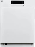 Kenmore 24” Built-In-Dishwasher w/ 3rd Rack & Turbo Dry-White Pocket handle