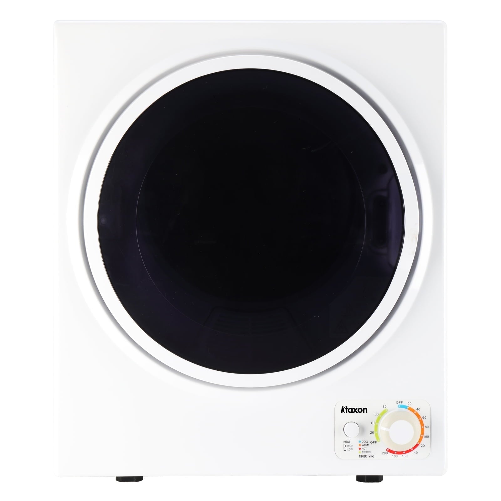 Ktaxon 1.6 cu. ft. Compact Electric Dryer With LCD Touch Panel & Stainless Steel Tub for Home, Apartment, Dorm,White