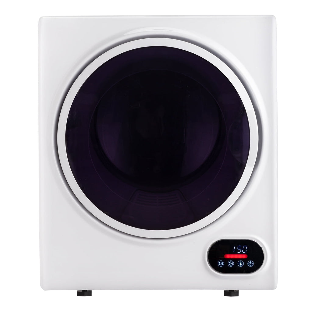 Ktaxon 1.6 cu. ft. Compact Electric Dryer With LCD Touch Panel & Stainless Steel Tub for Home, Apartment, Dorm,White
