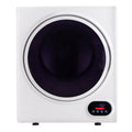Ktaxon 1.6 cu. ft. Compact Electric Dryer With LCD Touch Panel & Stainless Steel Tub for Home, Apartment, Dorm,White