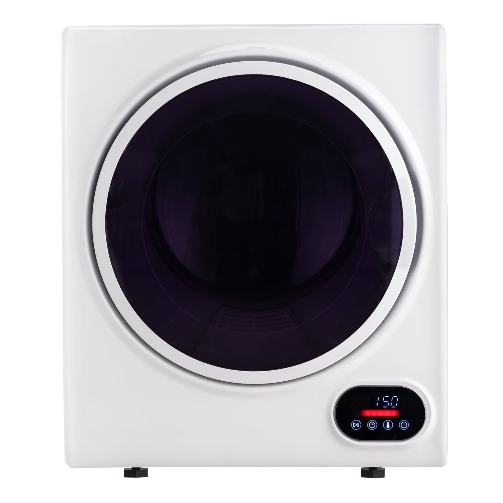Ktaxon 1.6 cu. ft. Compact Electric Dryer With LCD Touch Panel & Stainless Steel Tub for Home, Apartment, Dorm,White