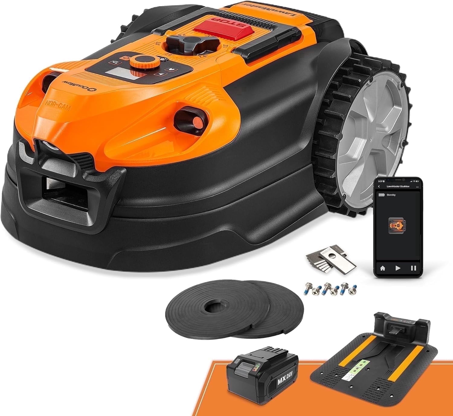LawnMaster Automatic Obstacle Avoidance Robotic Lawn Mower