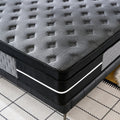 Lodeija 12 Queen Hybrid Mattress,5-Zone Pocket Springs with Motion Isolation,Medium Firm,Fiberglass-Free,Black
