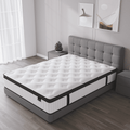 Madevos Queen Mattress in a Box, 10 inch Memory Foam individual Pocket Spring Hybrid Mattress - Medium Firm Support with Soft & Breathable