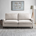 Mainstays 77 Square Arm Sofa, Light Grey