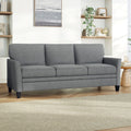 Mainstays Kensington 80 3 Seat Classic Modern Couch, Gray