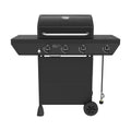 Nexgrill 3-Burner Propane Gas Grill with Side Burner, 52,000BTUs, 418 SQ. In. Cooking Space, BBQ Grill with Durable Steel Lid & Control Panel for Outdoor Cooking, Patios, and More - 720-0925S