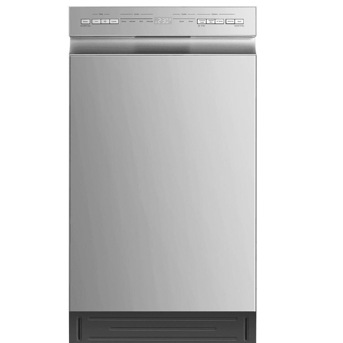 Midea Compact 18-Inch Built-In Dishwasher Stainless