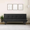 Modern Faux Suede Convertible Futon Sofa Bed,Upholstered Futon Couch with 3 Adjustable Backrest Angles,Suitable for Apartment,Living Room,Small Space,Black