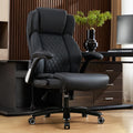 NYOAK 700lbs Big and Tall Office Chair, Heavy Duty Ergonomic Chair, Extra Wide Seat, Quiet Rubber Wheels, High Back with Lumbar Support, Flip-Up Arms