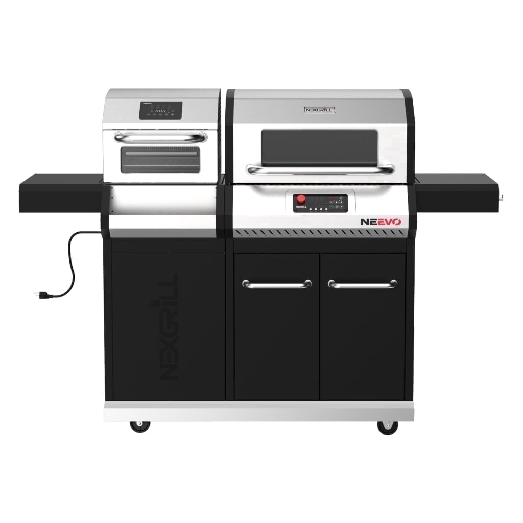 Neevo Smart Propane Grill 44,000 BTU, with 2 U Shaped Burners, Outdoor BBQ, Electronic Control, 714 Sq In Cooking Space, Cast Iron Grates, App Connected – 720-1054 