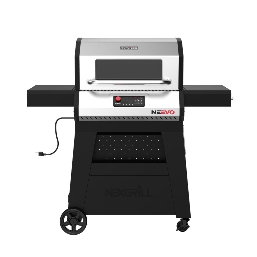 Neevo Smart Propane Grill 44,000 BTU, with 2 U Shaped Burners, Outdoor BBQ, Electronic Control, 714 Sq In Cooking Space, Cast Iron Grates, App Connected – 720-1054 