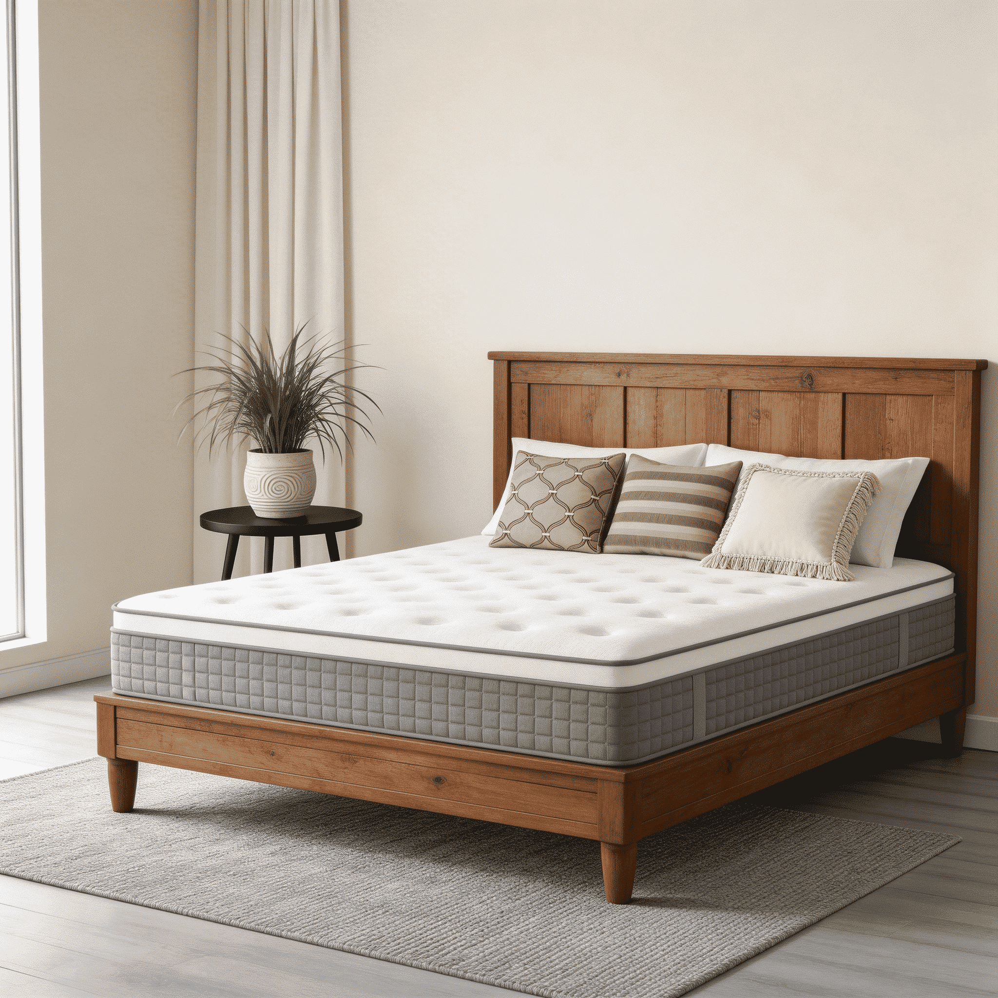 NightyNight 12 Queen Size Firm Hybrid Mattress in a Box with Cooling Gel Memory Foam, Motion Isolation & Temperature Regulation