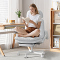 Ninecer Ergonomic Office Chair with Footrest, Big and Tall Computer Desk Chair for Adults, Adjustable Swivel Chair with Headrest Lumbar Support, White