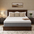 GREOO Queen Size Mattress in a Box 12 Hybrid Cooling Gel Memory Foam with Individually Pocket Coils Firm Pressure Relief CertiPUR-US