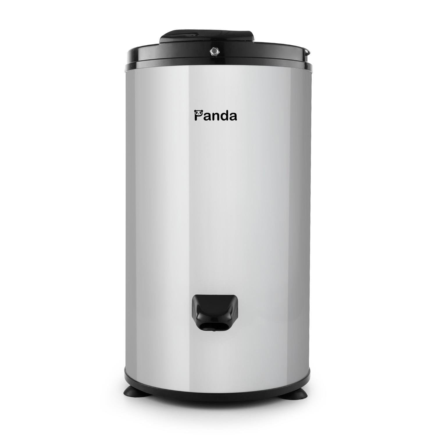 Panda 22lbs Portable Spin Dryer, Stainless Steel Drum, 3200RPM Spin Speed, Gravity Drain, Dark Gray