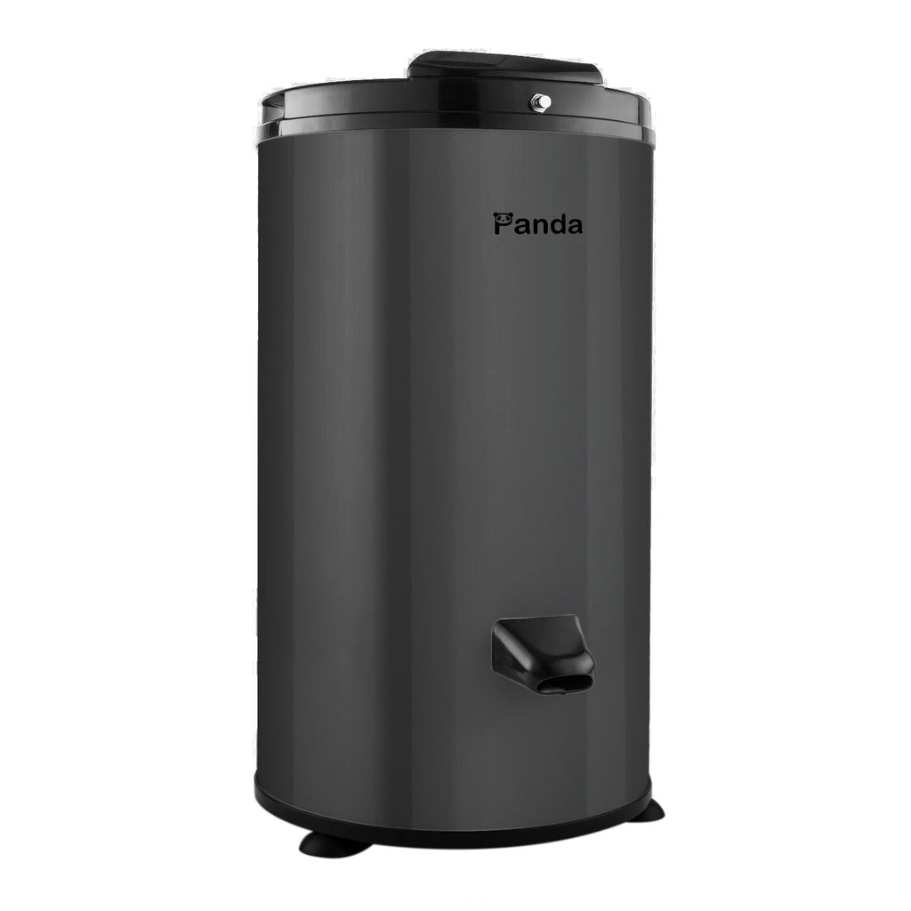 Panda 22lbs Portable Spin Dryer, Stainless Steel Drum, 3200RPM Spin Speed, Gravity Drain, Dark Gray