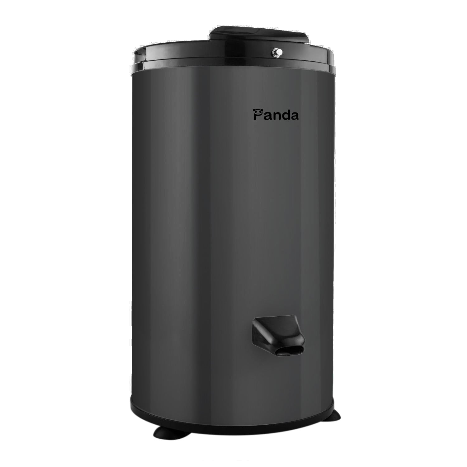 Panda 22lbs Portable Spin Dryer, Stainless Steel Drum, 3200RPM Spin Speed, Gravity Drain, Dark Gray
