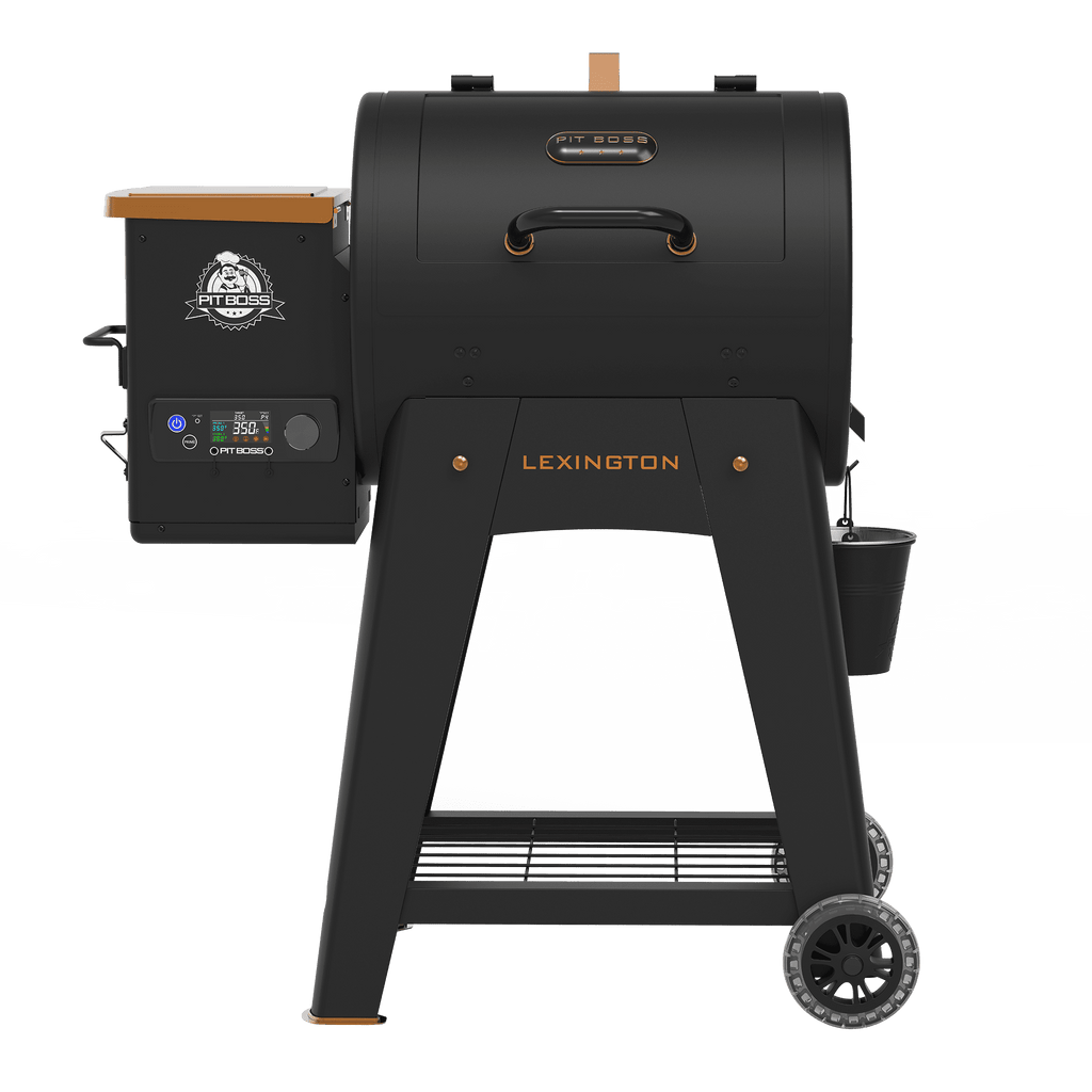 Pit Boss Pellet Smoker, Lexington 500 Square inch Wood Fired Pellet Grill, Onyx Series