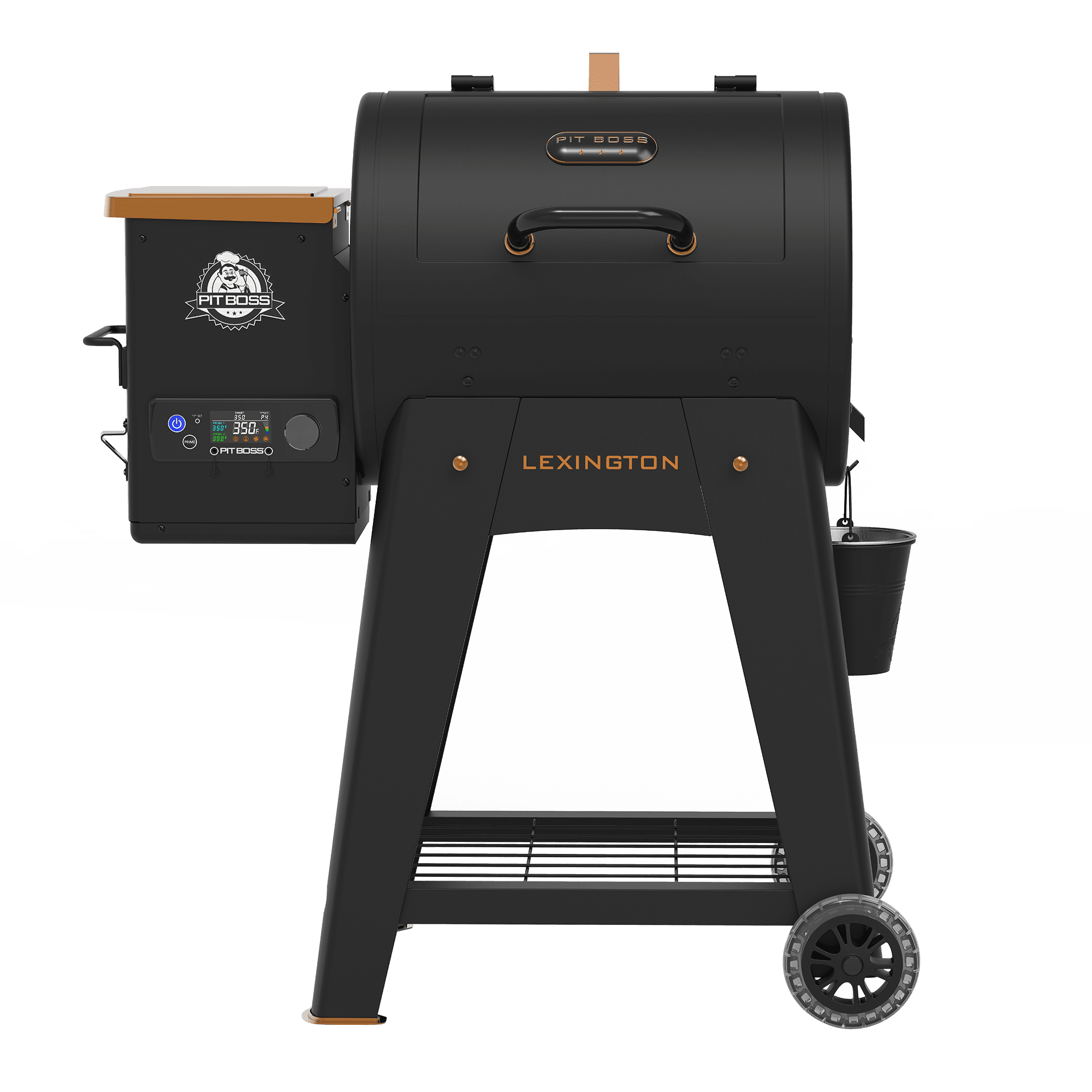 Pit Boss Pellet Smoker, Lexington 500 Square inch Wood Fired Pellet Grill, Onyx Series