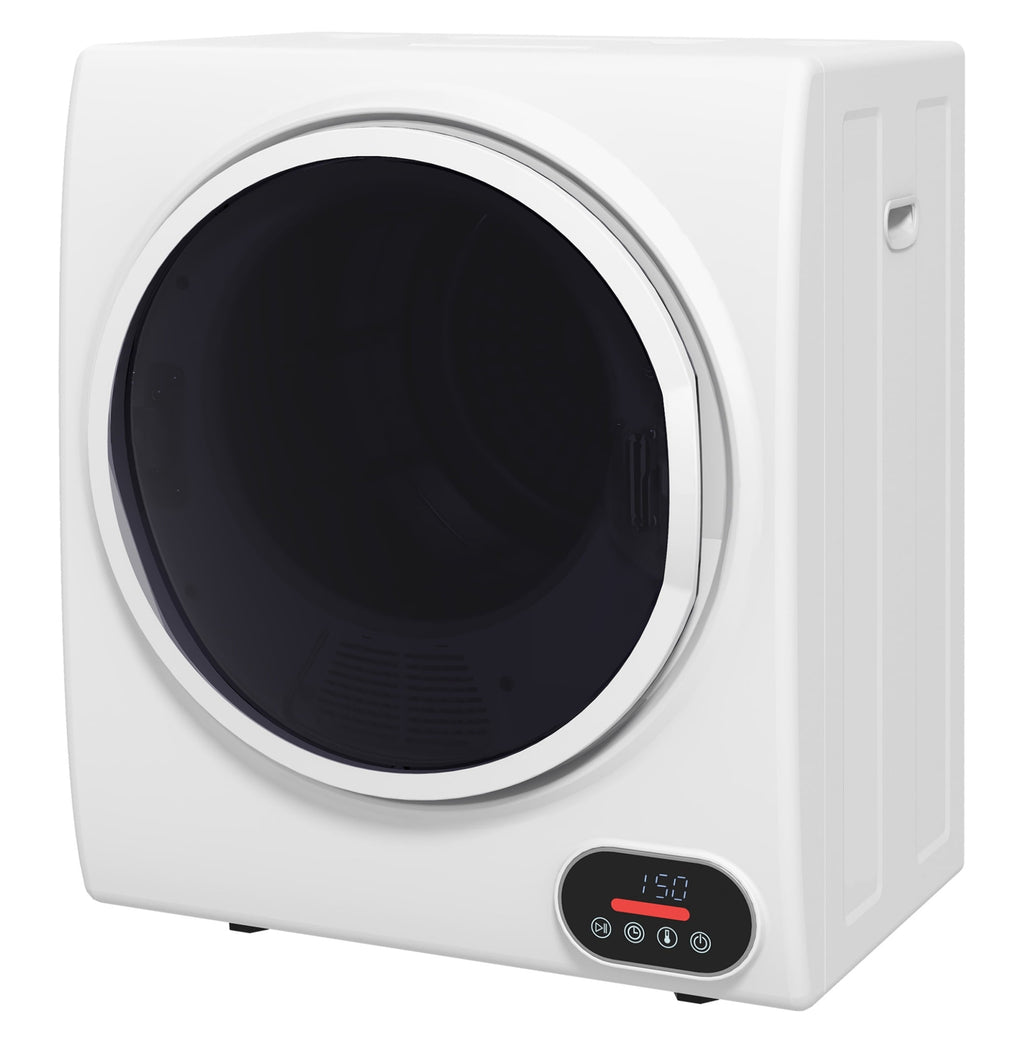Portable Clothes Dryer 1.5 cu ft, Compact Laundry Dryer for Apartments, 850W Electric Dryer with Intelligent Drying, White