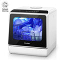 Countertop Dishwasher with Timeing Function, 6 Programs, 360°Dual Spray, 167℉ High-Temp, Mini Portable Dishwasher for Home,Apartments,RVs