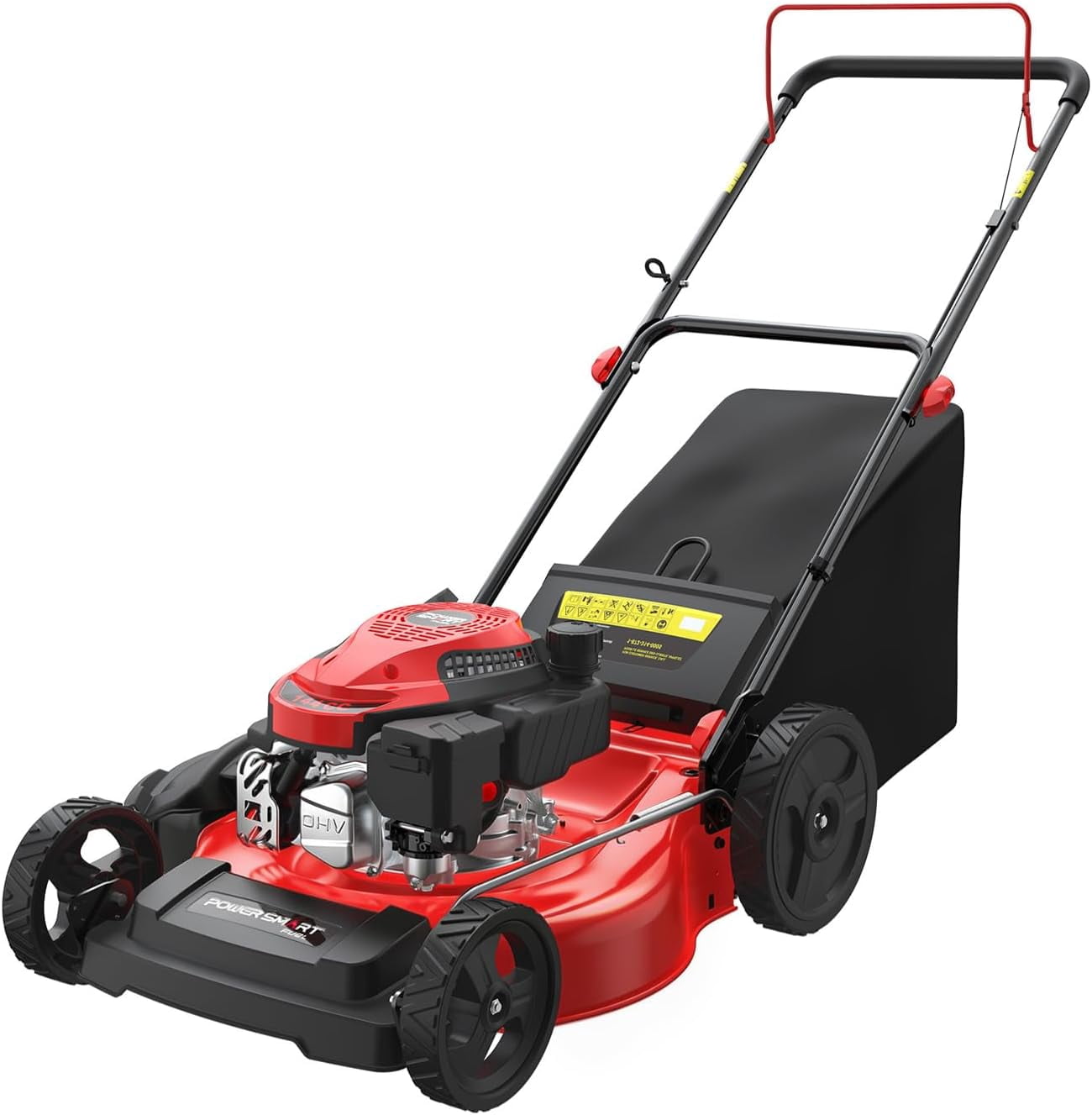 PowerSmart 21 144cc Gas Push Lawn Mower , with 6-Position Height Adjustment