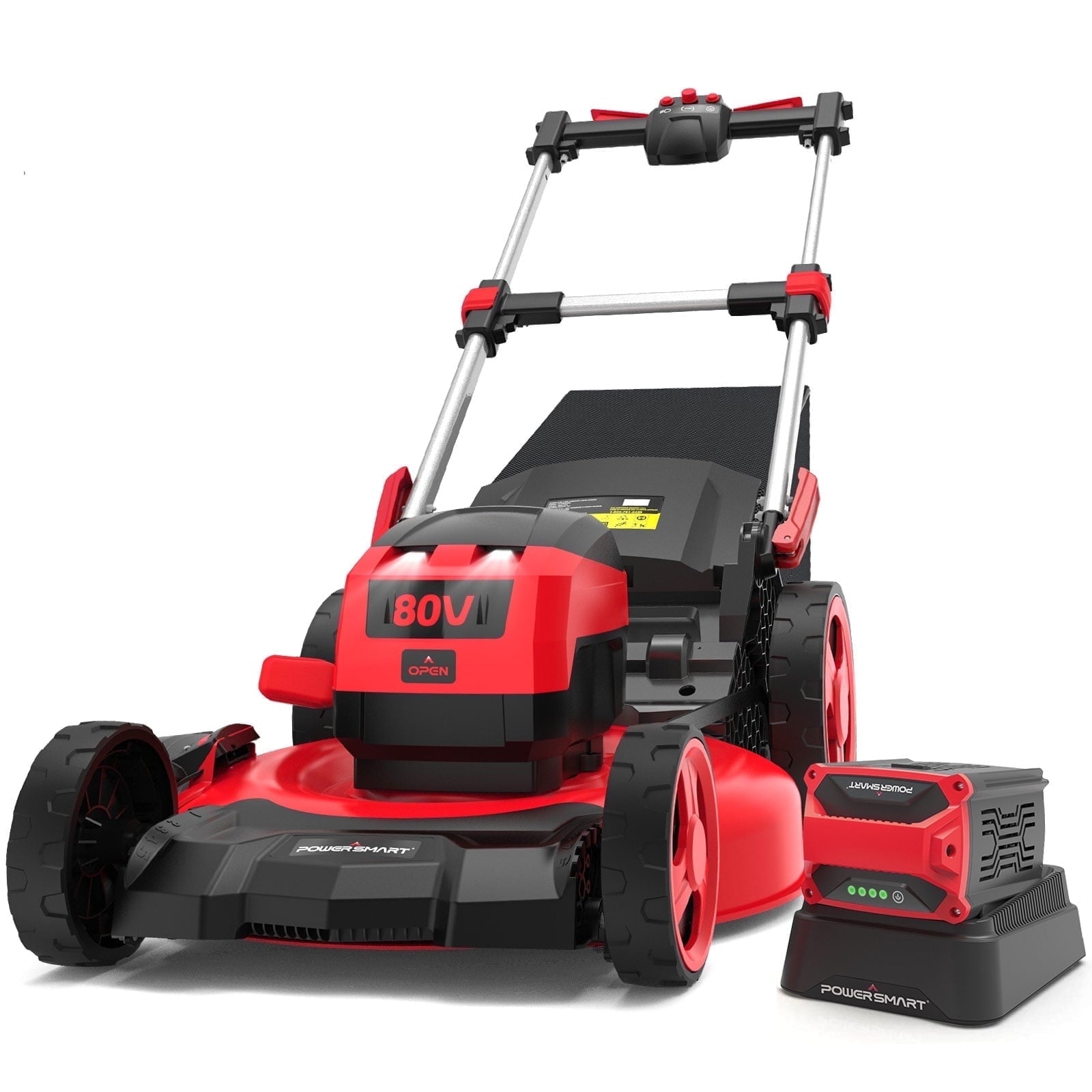 PowerSmart 14 120V 13A 2-in-1 Electric Push Lawn Mower, Easy Handling