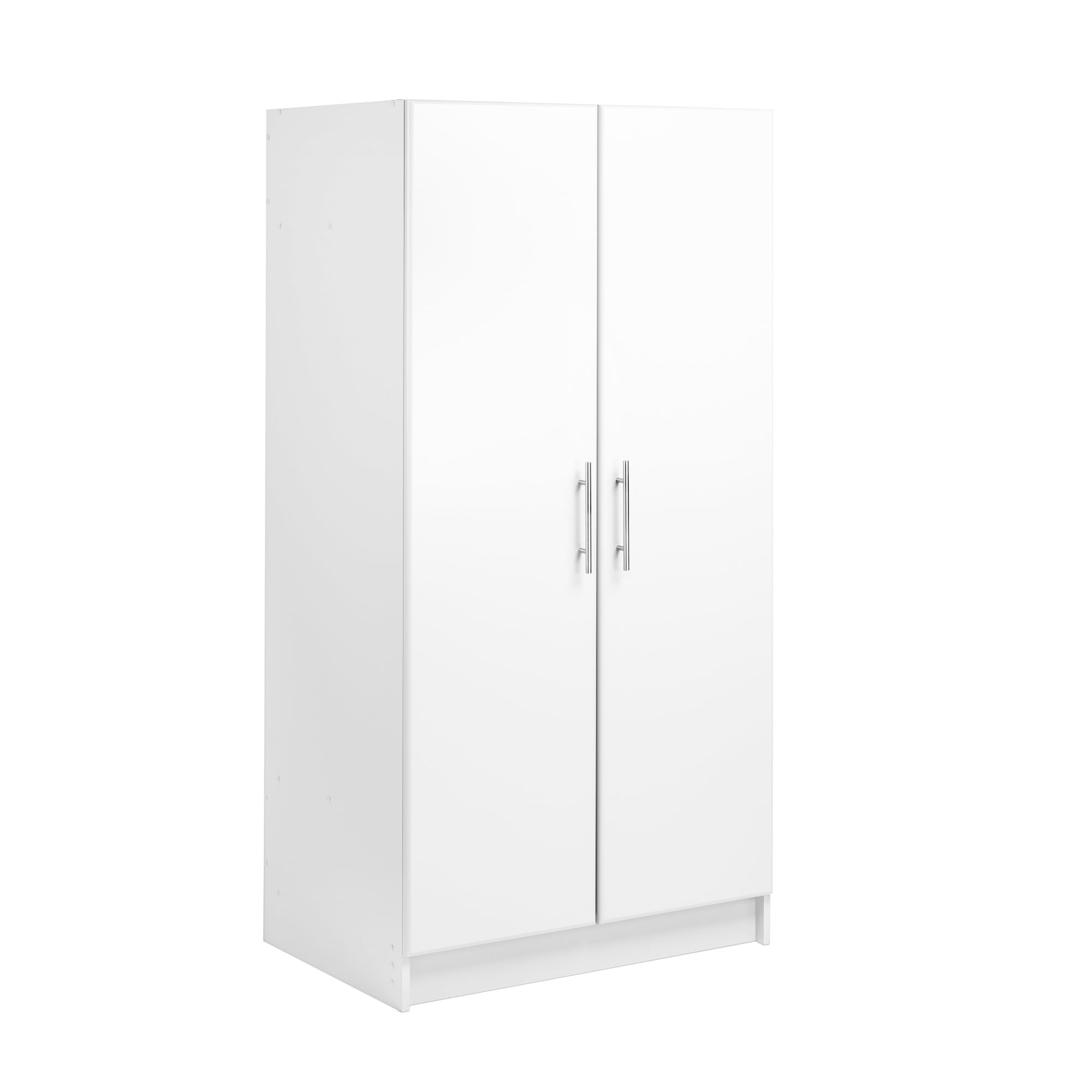 Prepac Armoir, Elite 32W x 35H x 20D White Wardrobe Closet & Cabinet - Functional Clothes Storage with Hanging Rail, Armoire Wardrobe - WEW-3264