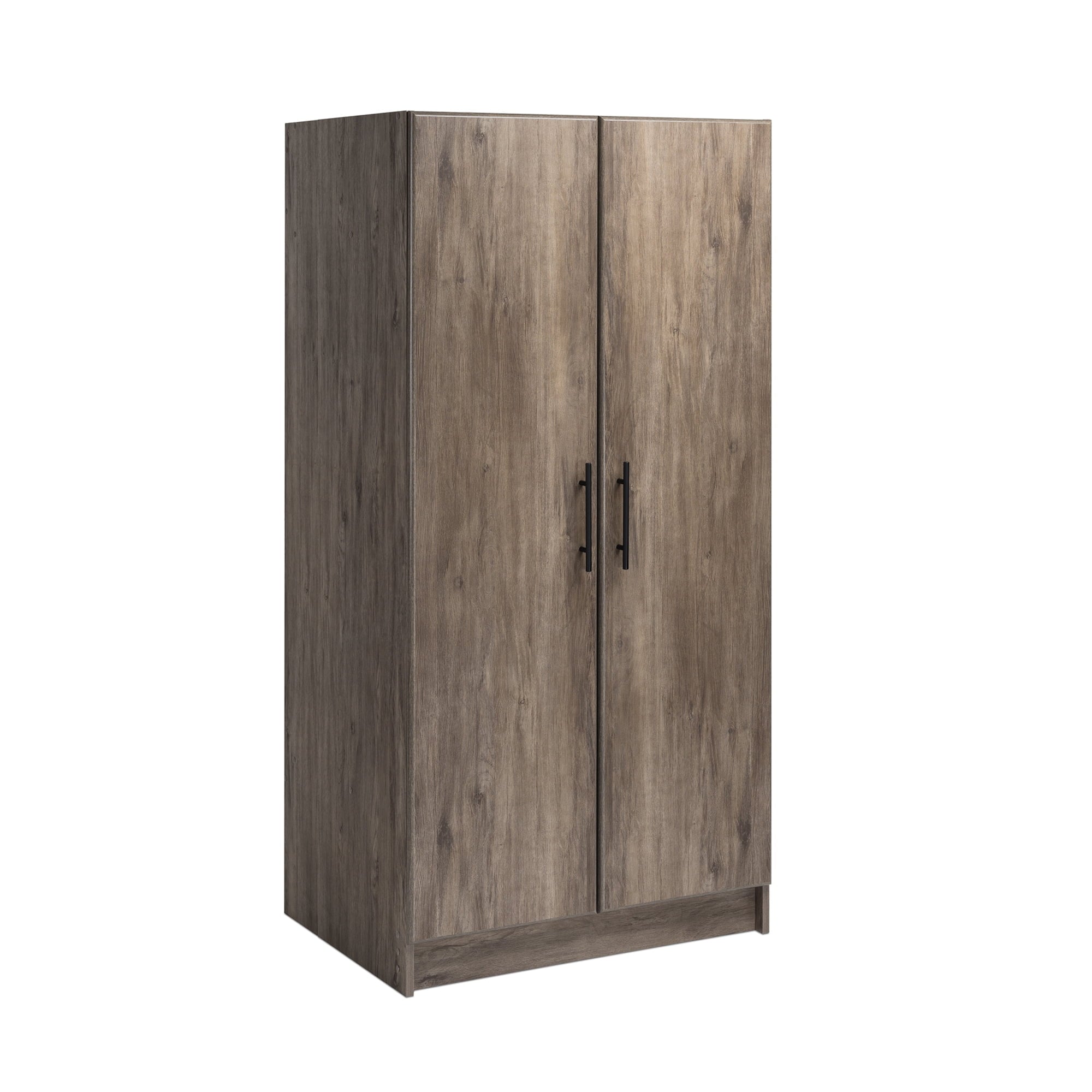 Prepac Armoir, Elite 32W x 35H x 20D White Wardrobe Closet & Cabinet - Functional Clothes Storage with Hanging Rail, Armoire Wardrobe - WEW-3264