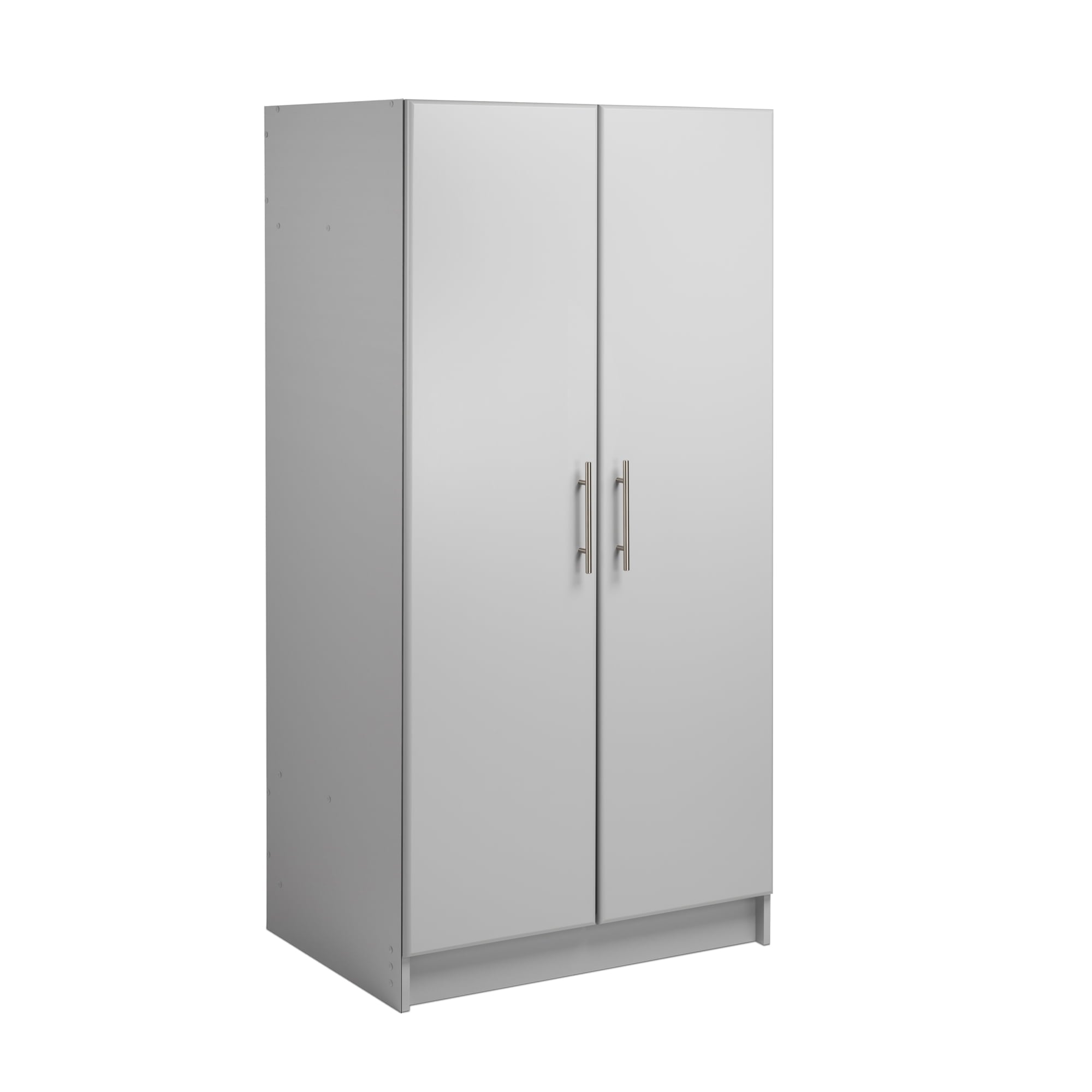 Prepac Armoir, Elite 32W x 35H x 20D White Wardrobe Closet & Cabinet - Functional Clothes Storage with Hanging Rail, Armoire Wardrobe - WEW-3264
