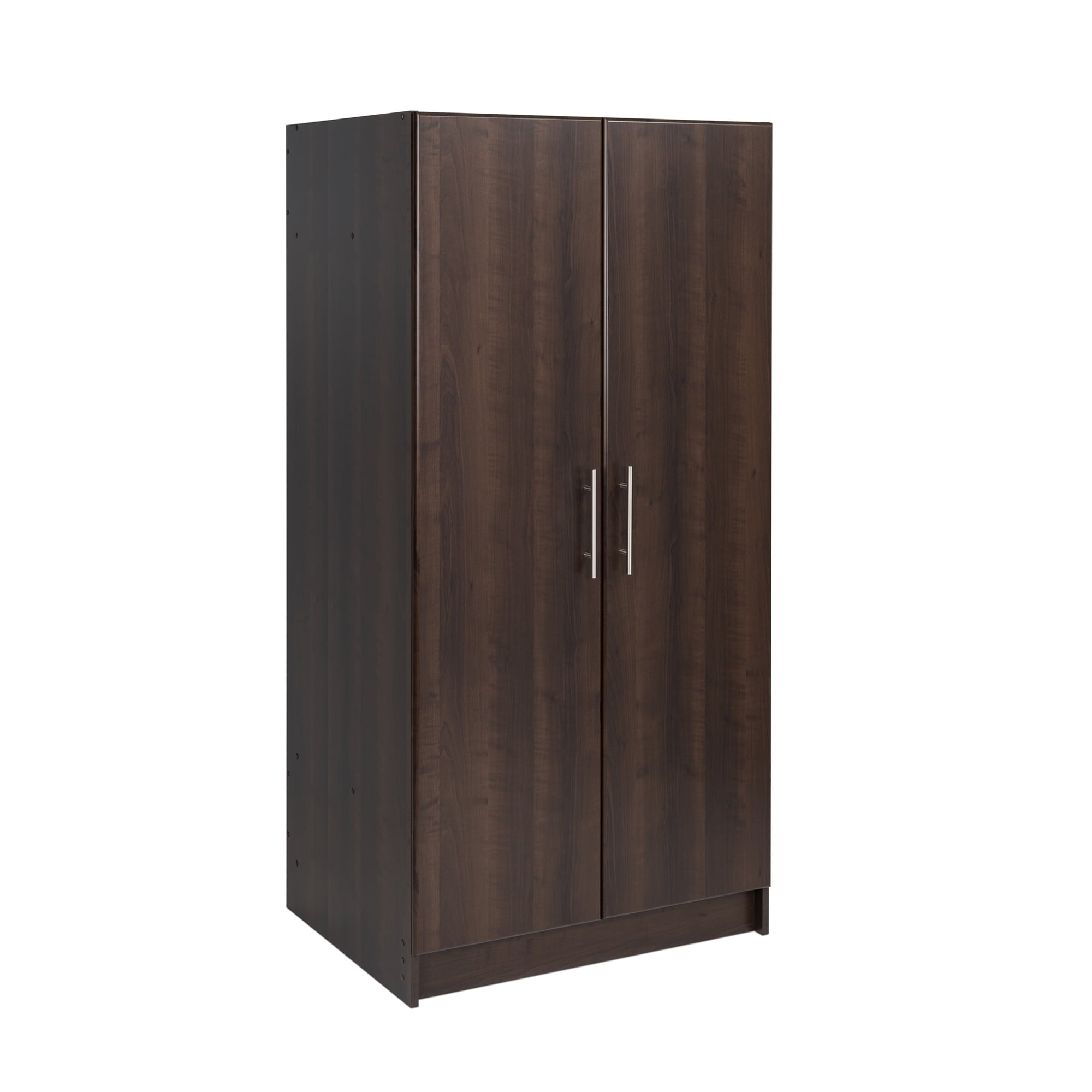 Prepac Armoir, Elite 32W x 35H x 20D White Wardrobe Closet & Cabinet - Functional Clothes Storage with Hanging Rail, Armoire Wardrobe - WEW-3264