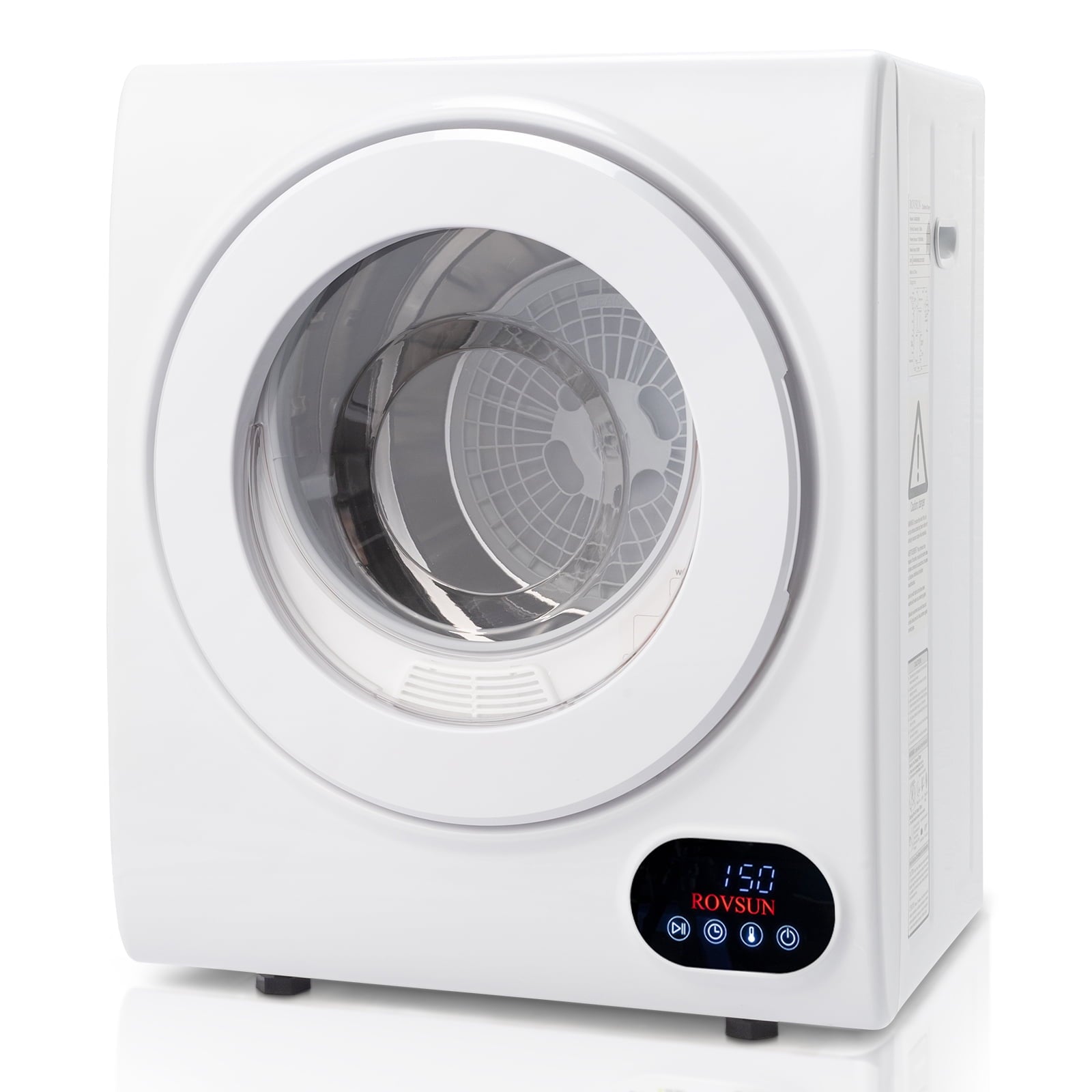RovSun 110V White Stainless Steel Electric Tumble Dryer