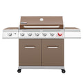 Royal Gourmet 6-Burner GA6402C BBQ Gas Grill with Sear Burner and Side Burner, 74,000 BTU
