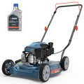 SENIX Gas Lawn mower, 20in Cutting Blade 21in Cutting Deck, 144cc 4-Cycle Engine, Steel Deck with Side Discharge, LSPG-L4