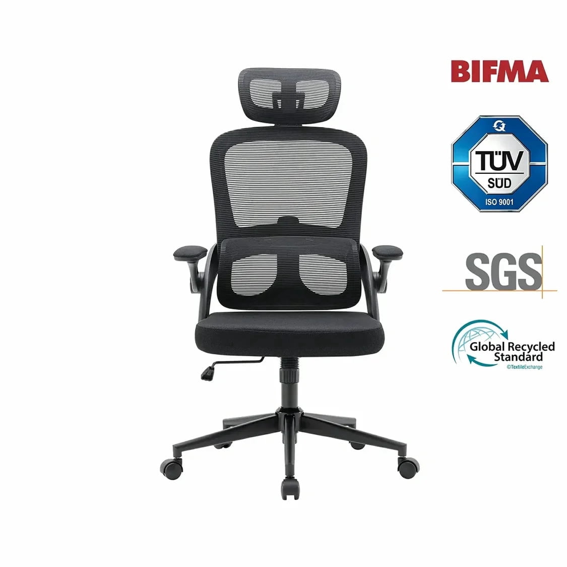 Sihoo Ergonomic Office Chair with Adjustable Lumbar Support, Mesh Backrest, 3D Armrests, 2D Headrest, Tall Seat, Recline