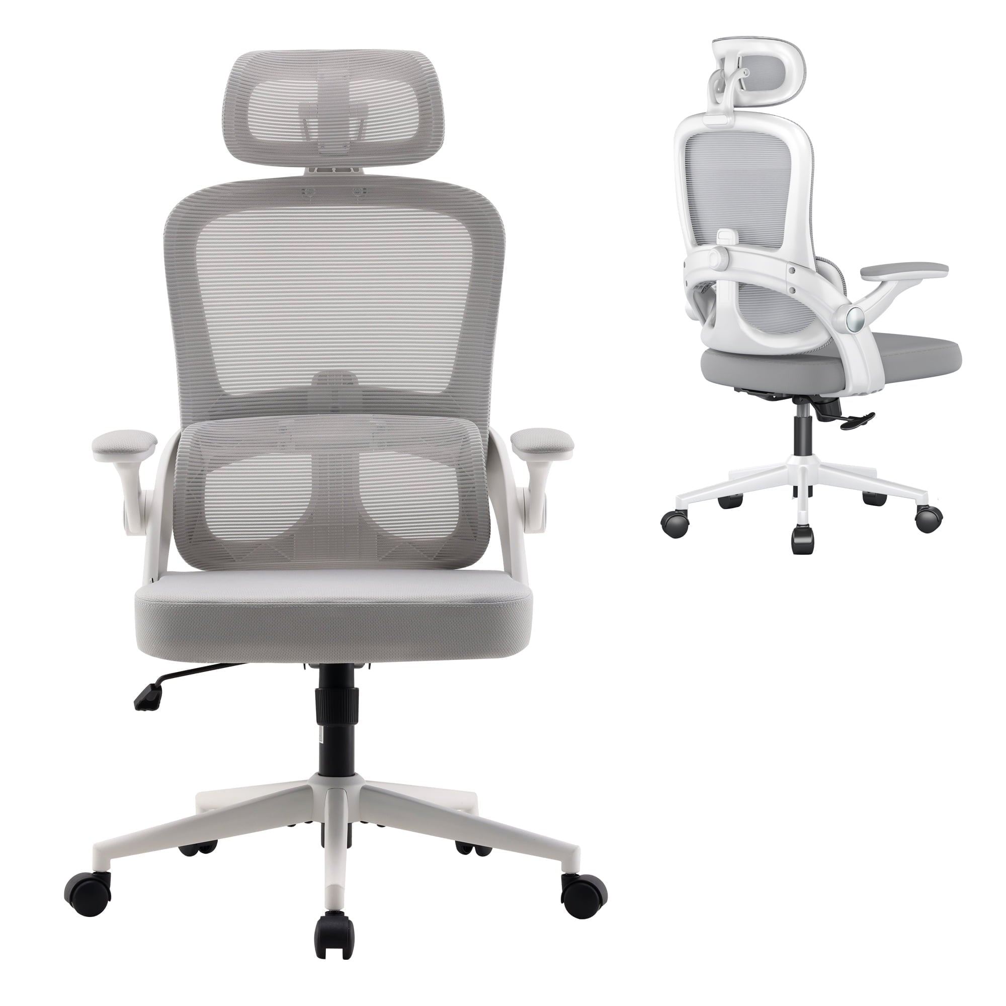 Sihoo Ergonomic Office Chair with Adjustable Lumbar Support, Mesh Backrest, 3D Armrests, 2D Headrest, Tall Seat, Recline