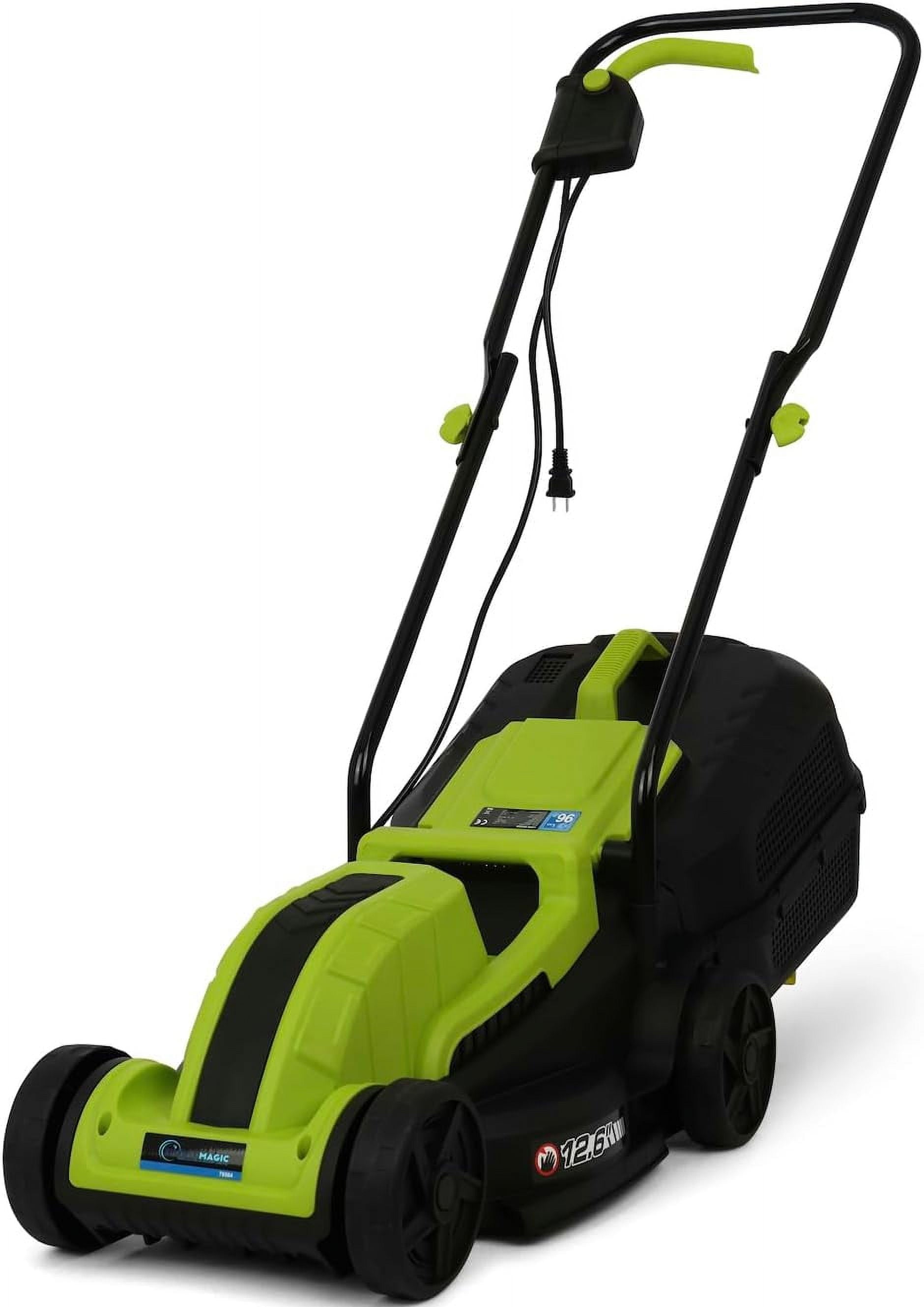 Simpli Magic Corded Electric Lawn Mower Lightweight Lawn Mower with Adjustable Cutting Height